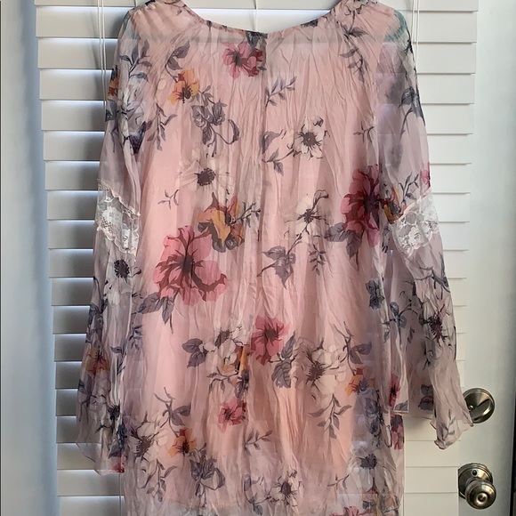 Pink Botanical Summer Top - Picture 4 of 7